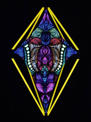 PSYWORK blacklight snap-2gether deco object "Magnetic Field Neon", 90x63cm