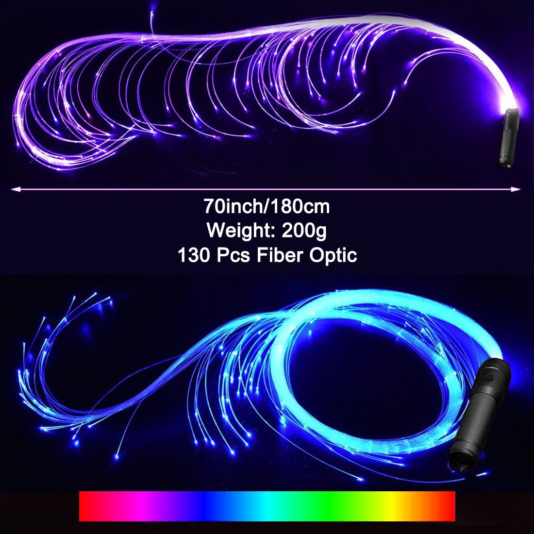 Thunderstruck Fiber Optic Light Up Whip