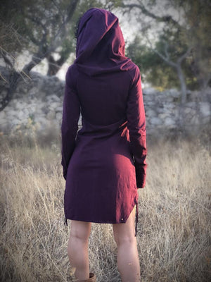 Long Sleeve Fairy Hooded Dress - Trancentral Shop