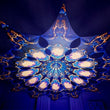 Load image into Gallery viewer, Moon Petal Psychedelic UV Reactive Element Ceiling Decoration - Trancentral Shop