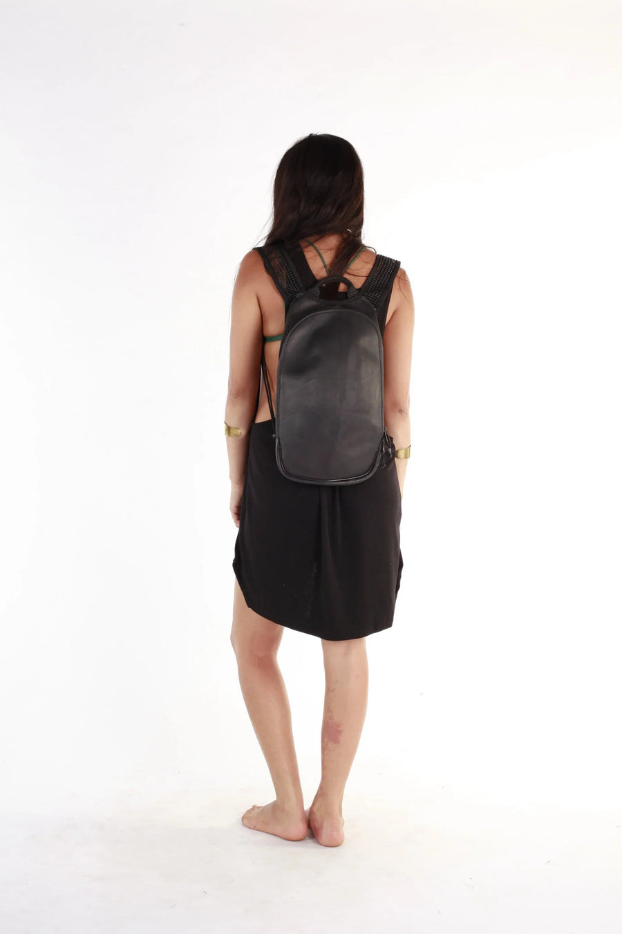 SMALL SUSTAINABLE BACKPACK BAG RECYCLED INNER - Trancentral Shop