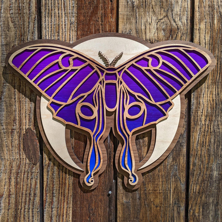22" Luna Moth Wall Art Design by Julie Banwellund - Trancentral Shop