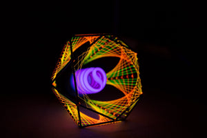 3D Psychedelic UV lamp With String art - Trancentral Shop