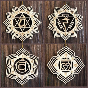 5.31" 7 Chakras & Sri Yantra Set - Trancentral Shop