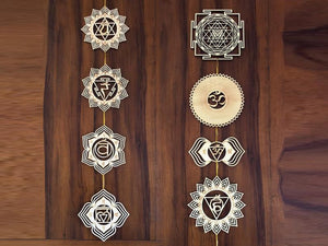 5.31" 7 Chakras & Sri Yantra Set - Trancentral Shop