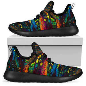 Psychedelic Mesh Knit Rave Sneakers - Trancentral Shop