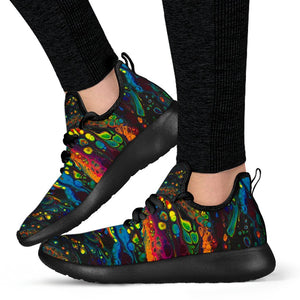 Psychedelic Mesh Knit Rave Sneakers - Trancentral Shop