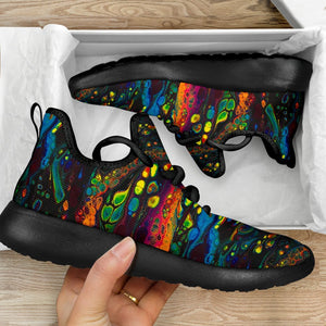 Psychedelic Mesh Knit Rave Sneakers - Trancentral Shop