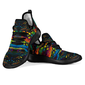 Psychedelic Mesh Knit Rave Sneakers - Trancentral Shop