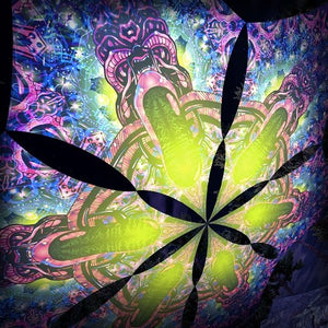 Alien Enlightenment DM01 Hexagram UV Canopy Psychedelic Party Decoration - Trancentral Shop