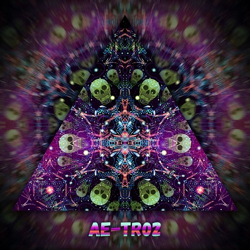 Alien Enlightenment Triangle TR02 Psychedelic UV Reactive Canopy Parts Stretchable Print on Lycra - Trancentral Shop