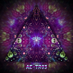 Alien Enlightenment Triangle TR03 Psychedelic UV Reactive Canopy Parts Stretchable Print on Lycra - Trancentral Shop