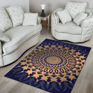 Amazing Blue Mandala Love Area Rug - Trancentral Shop