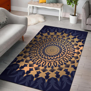 Amazing Blue Mandala Love Area Rug - Trancentral Shop