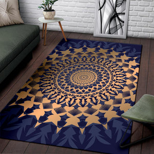 Amazing Blue Mandala Love Area Rug - Trancentral Shop