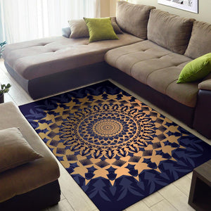 Amazing Blue Mandala Love Area Rug - Trancentral Shop