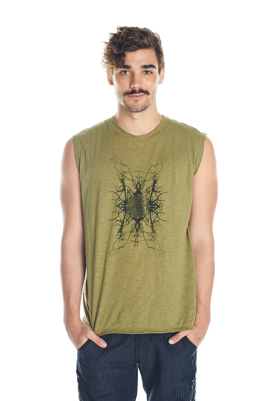 BE HERE NOW SINGLET - Trancentral Shop