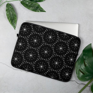 Black & White Pattern Laptop Sleeve copy - Trancentral Shop