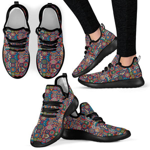 Boho Hippie Mandala Rave Sneakers - Trancentral Shop