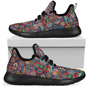 Boho Hippie Mandala Rave Sneakers - Trancentral Shop