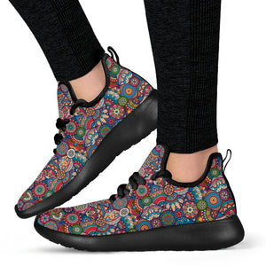 Boho Hippie Mandala Rave Sneakers - Trancentral Shop