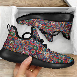 Boho Hippie Mandala Rave Sneakers - Trancentral Shop