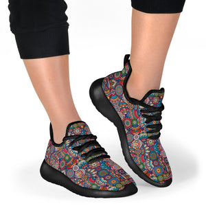 Boho Hippie Mandala Rave Sneakers - Trancentral Shop