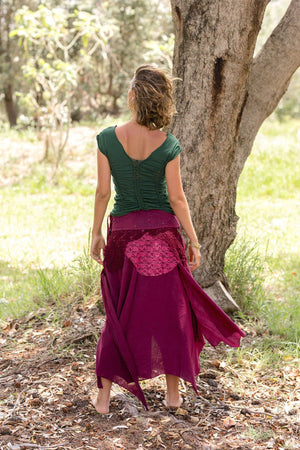 BRAIDED TOP EMERALD GREEN - Trancentral Shop