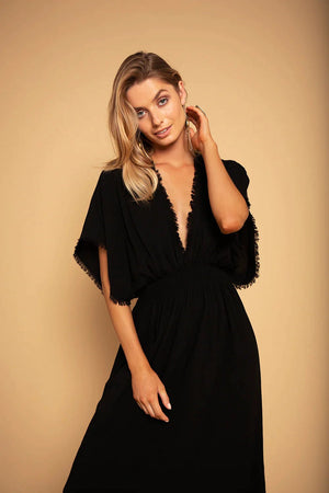 CLEOPATRA DRESS BLACK - Trancentral Shop