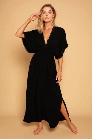 CLEOPATRA DRESS BLACK - Trancentral Shop