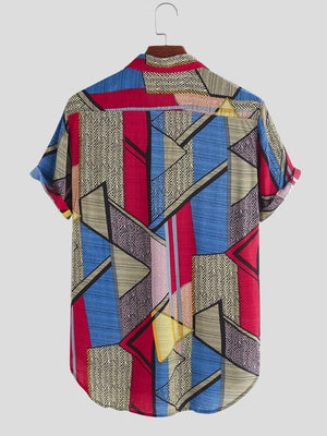 Color Geometry Casual Shirt - Trancentral Shop