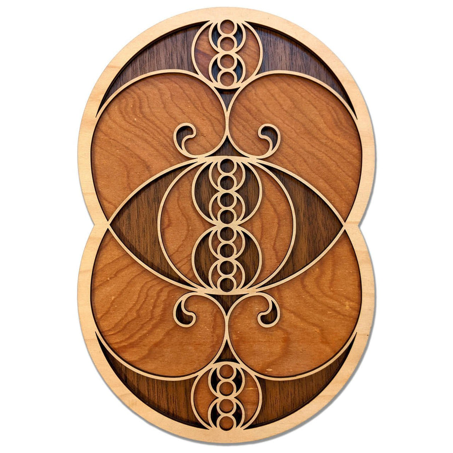 Cosmic Mitosis Three Layer Wall Art - Maple, Birch, Walnut - Trancentral Shop