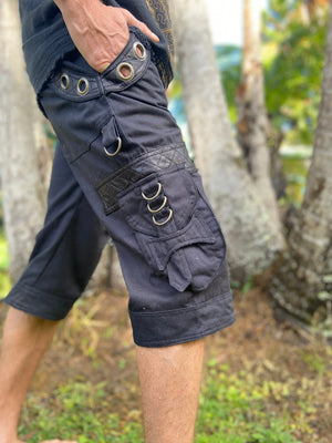 DAKRU BROWN CARGO MENS PANTS SHORTS - Trancentral Shop