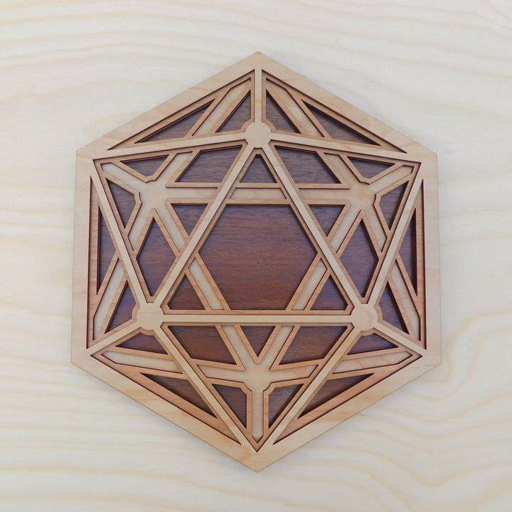 Dimensional Icosahedron Four Layer Wall Art - Trancentral Shop
