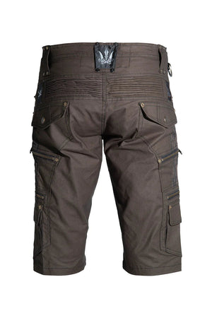 EDGE SHORTS DARK GREEN - Trancentral Shop