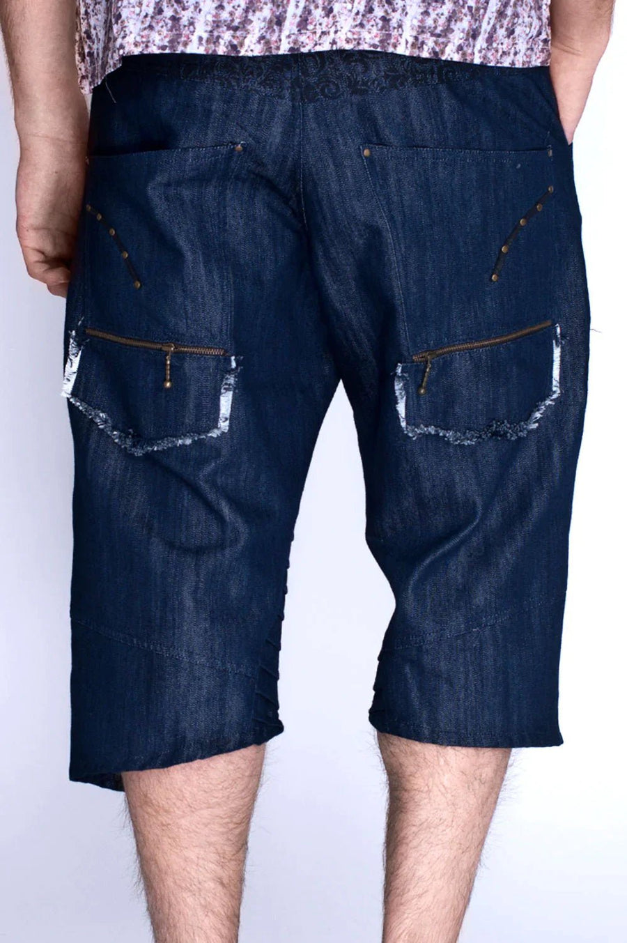 ELECTRIC DENIM SHORTS - Trancentral Shop