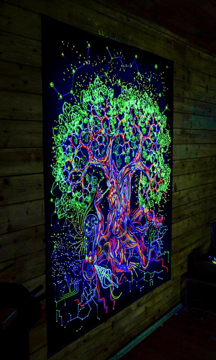 First Father UV trippy tapestry - Trancentral Shop