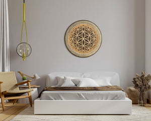 Fisheye Wall Art Sacred Geometry LED Lamp - Trancentral Shop