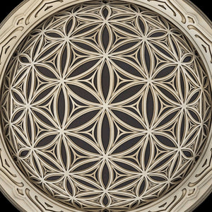 Fisheye Wall Art Sacred Geometry LED Lamp - Trancentral Shop