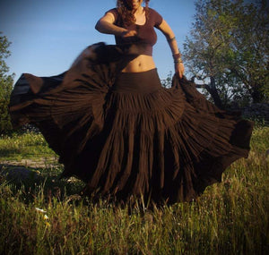Flamenco Gypsy Tribal skirt - Trancentral Shop