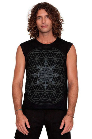 FLOWER OF LIFE SINGLET - Trancentral Shop