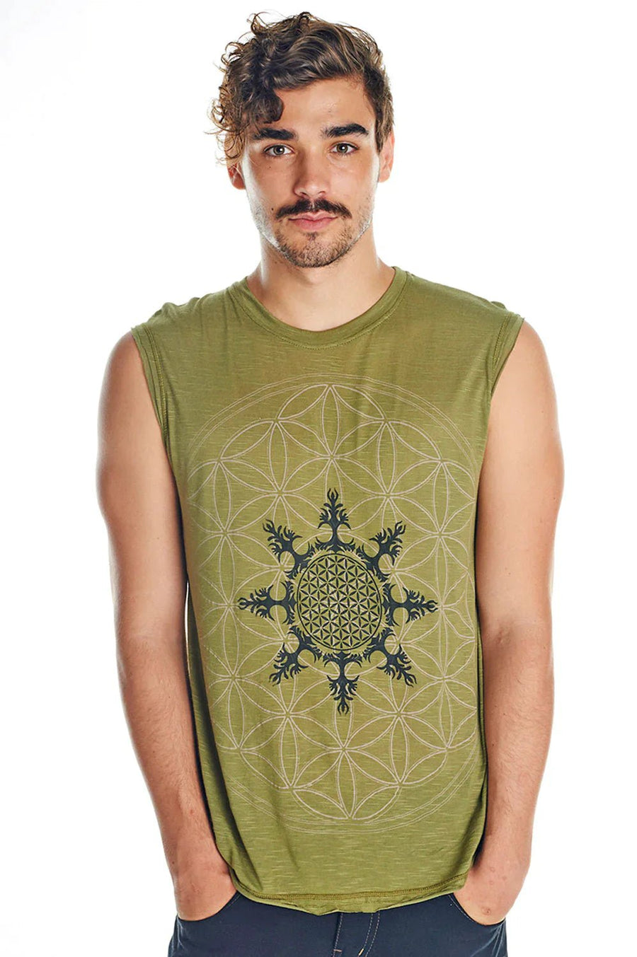 FLOWER OF LIFE SINGLET - Trancentral Shop