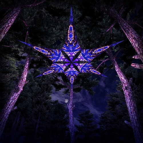 Forest Petal Psychedelic UV Reactive Element Ceiling Decoration - Trancentral Shop