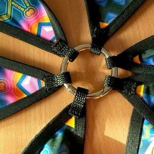 Forest Psychedelic UV Reactive Canopy Ceiling Decoration 6 petals set - Trancentral Shop
