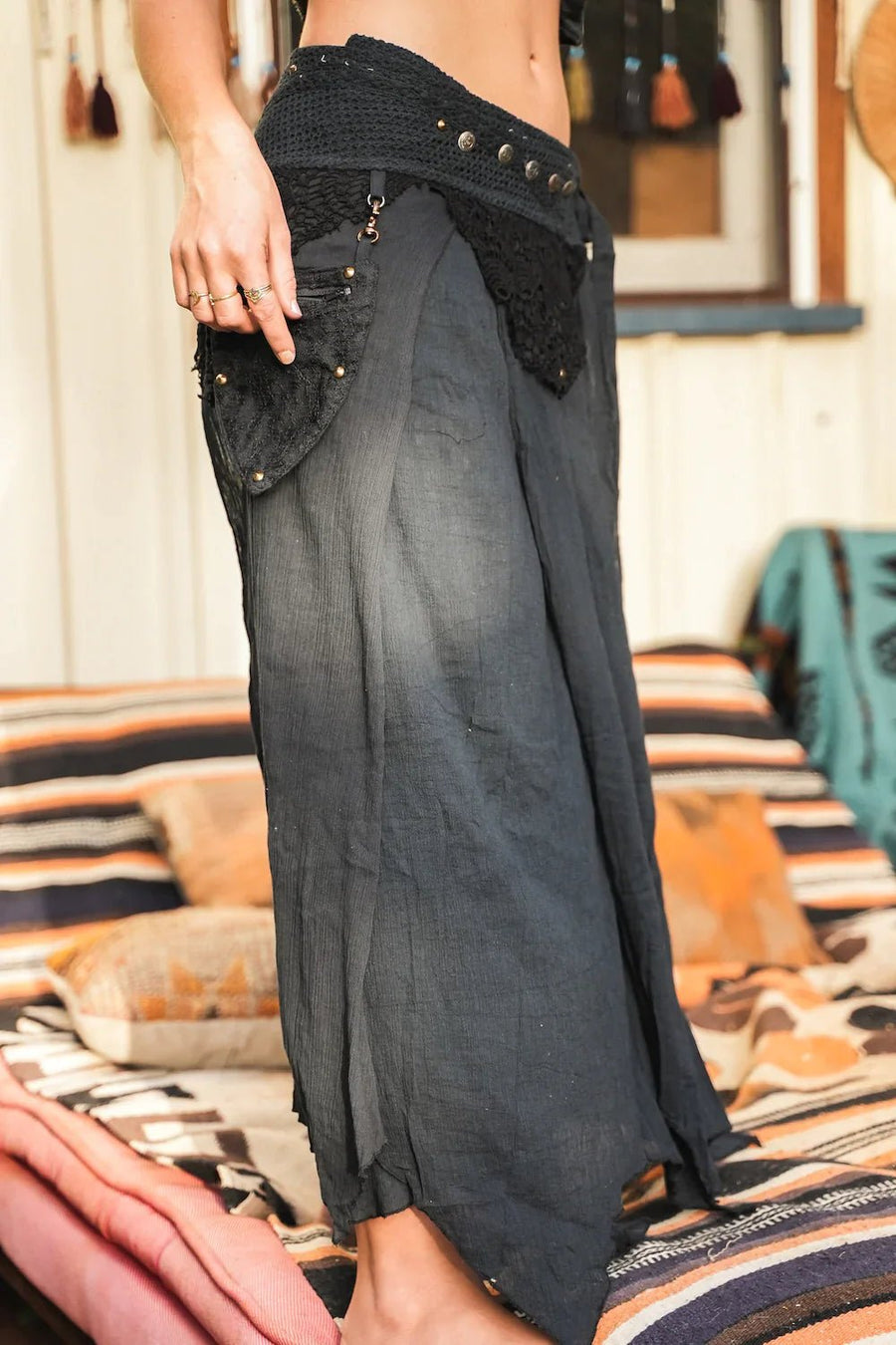 FOREST SKIRT BLACK - Trancentral Shop