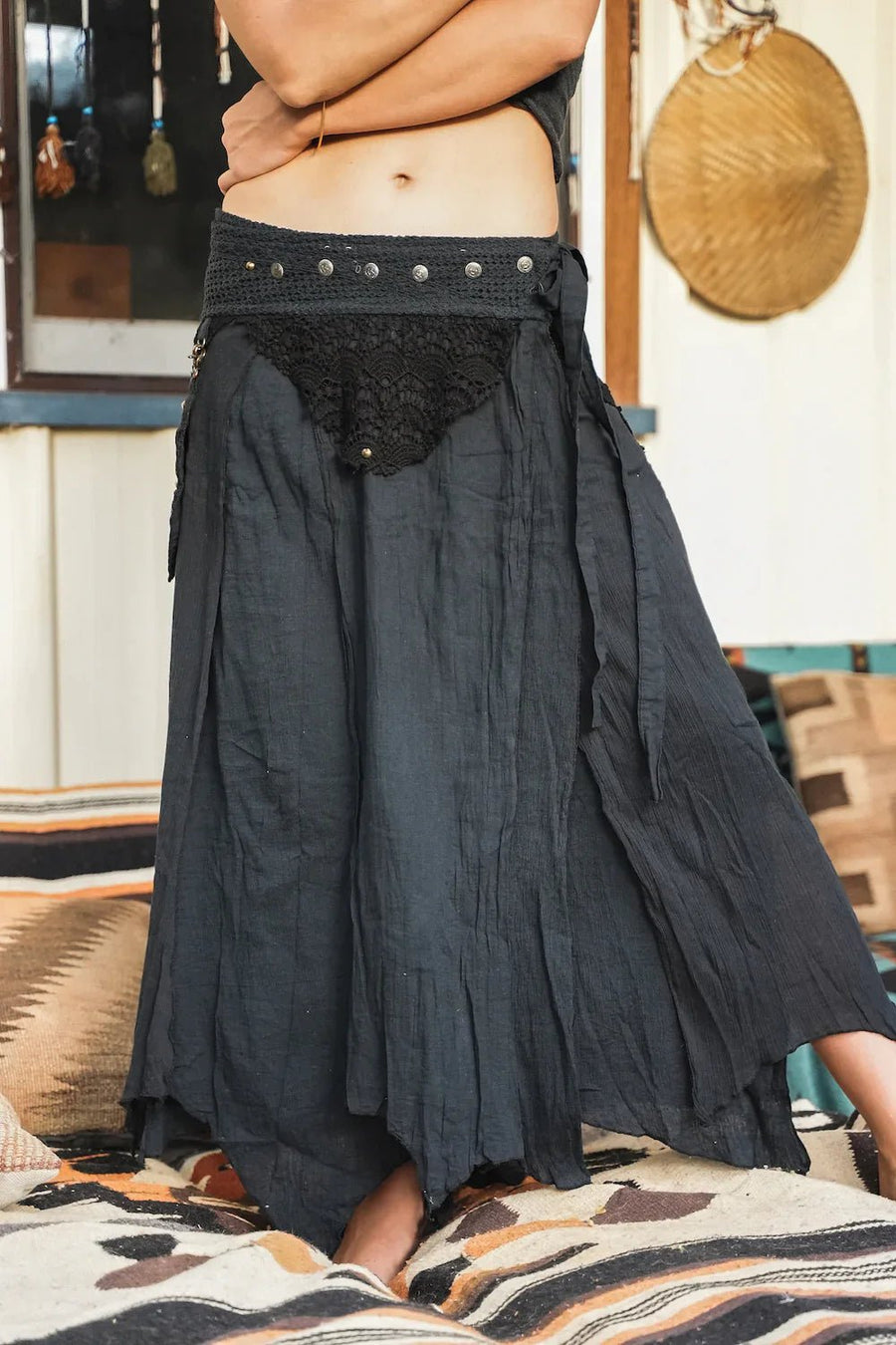 FOREST SKIRT BLACK - Trancentral Shop