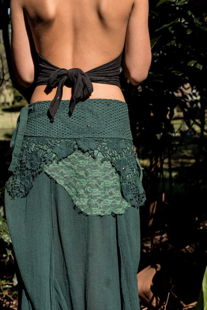 FOREST SKIRT GREEN - Trancentral Shop