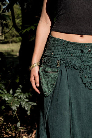 FOREST SKIRT GREEN - Trancentral Shop