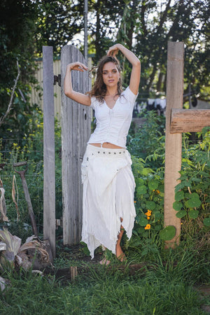 FOREST SKIRT WHITE - Trancentral Shop