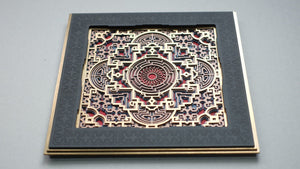 Framed Mandala “Ayahuasca” Mini Mandala Wall Decor. - Trancentral Shop